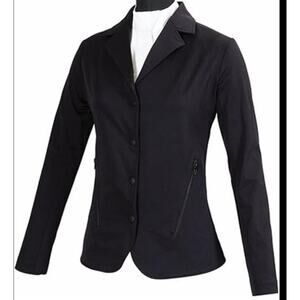 Equine Couture Addison Show Coat Equestrian Black Jacket 2X XXL